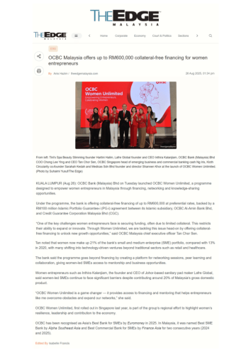 OCBC - The Edge newspaper